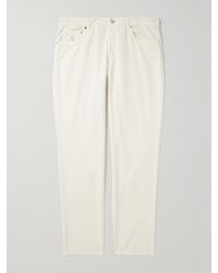 Brunello Cucinelli - Slim-fit Cotton-corduroy Trousers - Lyst