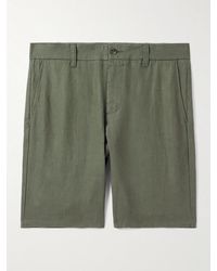 NN07 - Crown 1454 gerade geschnittene Shorts aus Leinen - Lyst