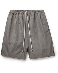 Rick Owens - Kinetix Wide-leg Recycled-faille Drawstring Shorts - Lyst