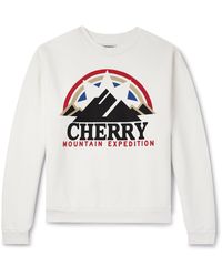 CHERRY LA - Mountain Expedition Logo-print Cotton-jersey Sweatshirt - Lyst