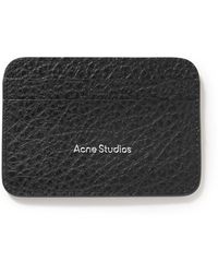 Acne Studios - Logo-print Full-grain Leather Cardholder - Lyst