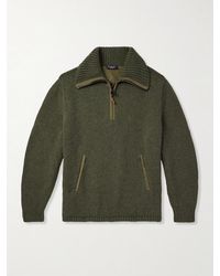 Loro Piana - Alpe Di Mera Ripstop-Trimmed Cashmere Half-Zip Sweater - Lyst