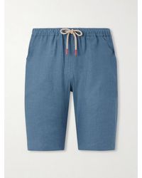 Kiton - Drawstring Linen Shorts - Lyst