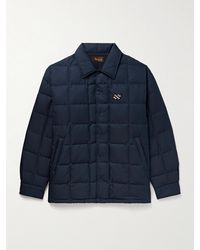 Visvim - Coach Appliquéd Quilted Wool And Silk-Blend Twill Down Jacket - Lyst