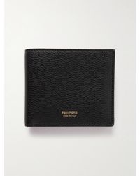 Tom Ford - Aufklappbares Portemonnaie aus vollnarbigem Leder - Lyst