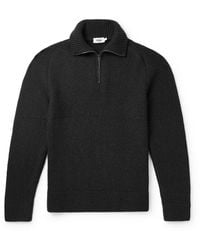 Altea - Camionair Wool-blend Half-zip Sweater - Lyst