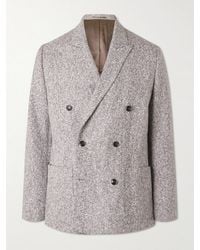 NN07 - Jordin 1087 Double-Breasted Recycled-Herringbone Suit Jacket - Lyst