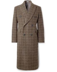 Our Legacy - Double-Breasted Checked Boiled-Wool Coat - Lyst