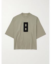 Fear Of God - Oversized Bouclé-trimmed Jersey T-shirt - Lyst