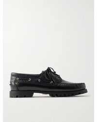 VINNY'S - Aztec Leather Boat Shoes - Lyst