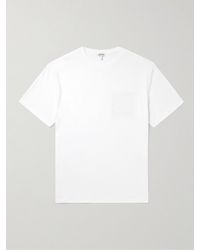 Loewe - T-shirt in jersey di cotone con logo applicato - Lyst