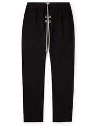 Rick Owens - Berlin Eyelet-Embellished Cotton-Jersey Drawstring Trousers - Lyst