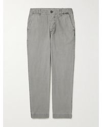 James Perse - Straight-Leg Cotton-Canvas Trousers - Lyst
