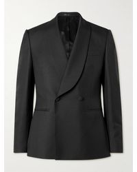 MR P. - Slim-fit Double-breasted Shawl-collar Wool - Lyst
