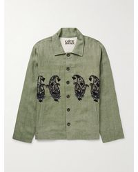 Kartik Research - Embellished Linen Overshirt - Lyst