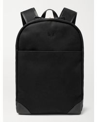 Bennett Winch - Leather-trimmed Cotton-canvas Backpack - Lyst