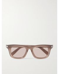 ZEGNA - Square-Frame Acetate Sunglasses - Lyst