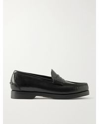 Visvim - Fabro-Folk Leather Loafers - Lyst