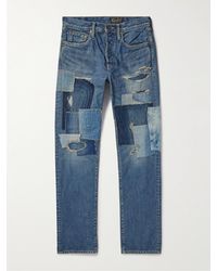 Kapital - Jeans a gamba dritta patchwork effetto invecchiato Monkey Cisco - Lyst