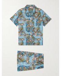 Derek Rose - Ledbury 100 Printed Cotton Pyjama Set - Lyst