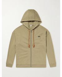Loewe - Anagram-Embroidered Cotton-Jersey Zip-Up Hoodie - Lyst