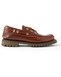 Yuketen - Full-grain Leather Boat Shoes - Lyst