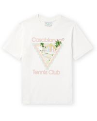 Casablancabrand - Maison De Reve Logo-print Organic Cotton-jersey T-shirt - Lyst