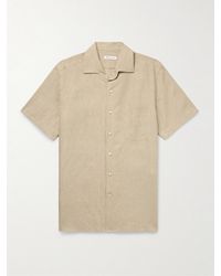 Loro Piana - André Camp-collar Linen Shirt - Lyst
