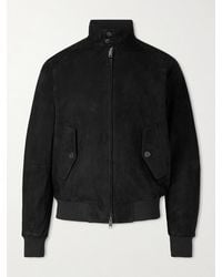 Baracuta - G9 Harrington-Jacke aus Veloursleder - Lyst