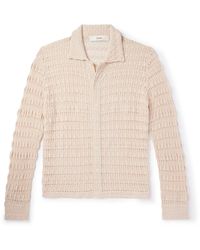 Séfr - Yasu Cutaway-collar Crocheted Cotton Shirt - Lyst
