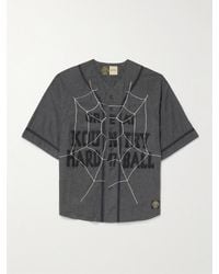 Kapital - Embroidered Felt-Trimmed Cotton And Wool-Blend Shirt - Lyst