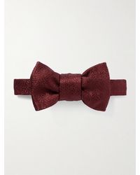 Charvet - Pre-Tied Paisley-Jacquard Silk Bow Tie - Lyst