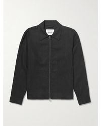 NN07 - Alban 1454 Linen Blouson Jacket - Lyst