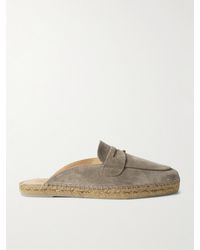 Castañer - Nando Suede Backless Espadrilles - Lyst