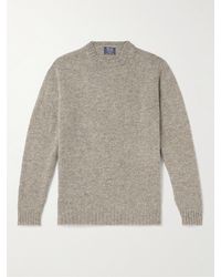 William Lockie - Shetland Wool Sweater - Lyst