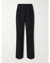 Jil Sander - Straight-Leg Pleated Virgin Wool Trousers - Lyst