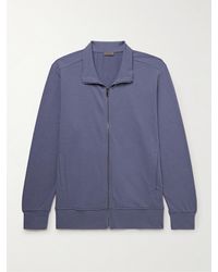 Zimmerli of Switzerland - Stretch Modal And Cotton-blend Jersey Track Jacket - Lyst