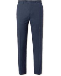 Canali - Slim-fit Straight-leg Wool Suit Trousers - Lyst