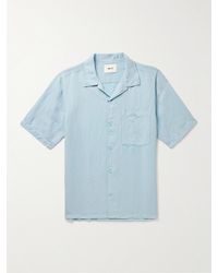 NN07 - Julio 5028 Convertible-collar Linen And Tm Lyocell-blend Shirt - Lyst