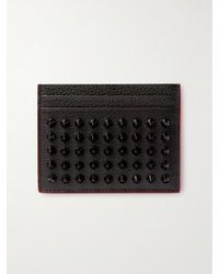 Christian Louboutin - Kios Studded Leather Card Holder - Lyst