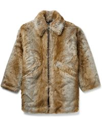 Monitaly Inuit Faux Fur Coat - Natural