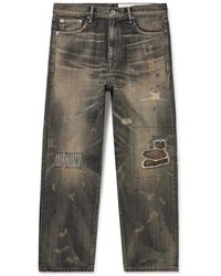 Neighborhood - Savage Straight-Leg Distressed Jeans - Lyst