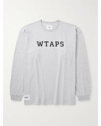 WTAPS - Oversized Logo-print Cotton-blend Jersey T-shirt - Lyst