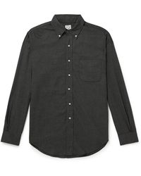 Orslow - Button-Down Collar Cotton And Lyocell-Blend Flannel Shirt - Lyst