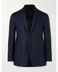 Canali - Giacca slim-fit in lino Kei - Lyst