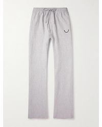 READYMADE - Straight-leg Logo-embroidered Cotton-jersey Sweatpants - Lyst