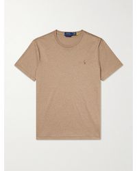 Polo Ralph Lauren - Logo-Embroidered Cotton-Jersey T-Shirt - Lyst