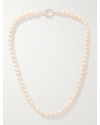 Hatton Labs - Collana in argento con perle - Lyst