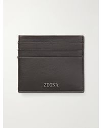 ZEGNA - Secondskin Simple Logo-embellished Leather Billfold Wallet - Lyst