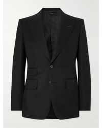 Tom Ford - Shelton Grain De Poudre Wool And Mohair-Blend Suit Jacket - Lyst